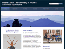 Tablet Screenshot of moorearthropods.com